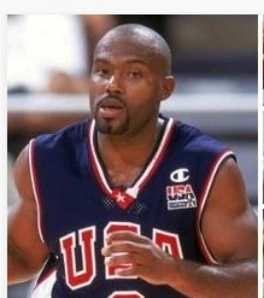 Champion Trikot USA 8 Hardaway Dream Team blau Marine NBA Herren XL