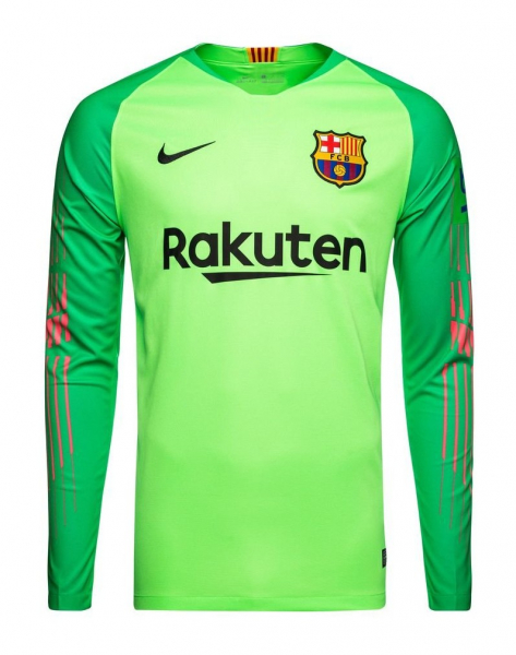 Nike FC Barcelona portero camiseta 1 Marc-Andre ter Stegen 2018/19 Rakuten home verde nuevo senor L