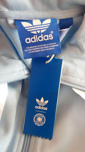 Adidas Deutschland Trainings-Jacke WM 1974 Originals TT Blau DFB NEU Herren M
