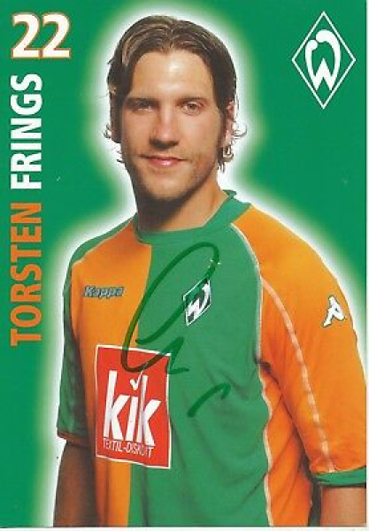 Kappa SV Werder Bremen Trikot 22 Thorsten Frings 2005/06 Papagei Kik signiert Herren 2XL/XXL