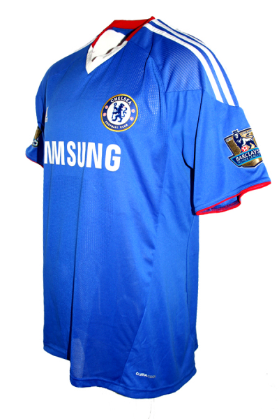 Adidas FC Chelsea London Trikot 8 Frank Lampard 2010/11 Blau Samsung Matchworn Herren L
