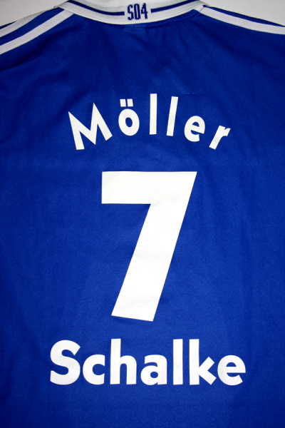 Adidas FC Schalke 04 jersey 7 Möller Andreas 2000/01 Veltins match worn signatured men's L