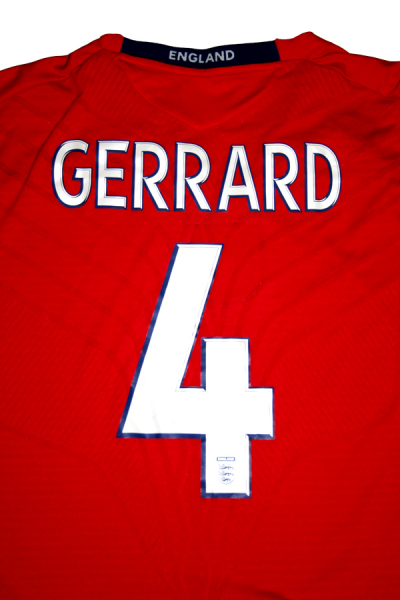 Umbro Inglaterra camiseta 4 Steven Gerrard 2008 - 2010 rojo senor XL