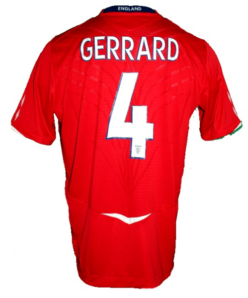 Umbro Inglaterra camiseta 4 Steven Gerrard 2008 - 2010 rojo senor XL