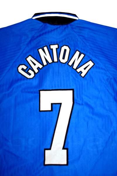 Umbro Manchester United camiseta 7 Eric Cantona 1996/97 azul sharp senora/nino 158cm - 164cm