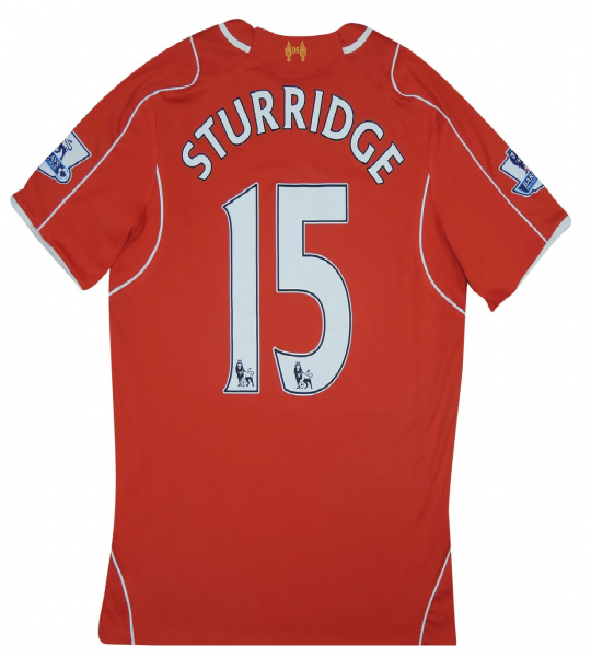 Warrior FC Liverpool Trikot 15 Daniel Sturridge 2014/15 heim rot Standard Chartered Herren XXL/2XL