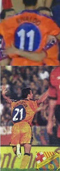 Kappa FC Barcelona Trikot 4 Josep Guardiola 1997/98 Auswärts Orange Herren M/L