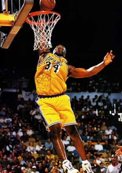 Champion L.A. Lakers Trikot 34 Shaq O'Neal Los Angelas Gelb NBA Herren M oder L