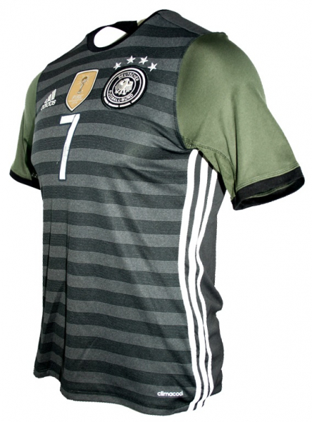 Adidas Deutschland Trikot 7 Bastian Schweinsteiger Euro 2016 DFB Auswärts Grau Herren S
