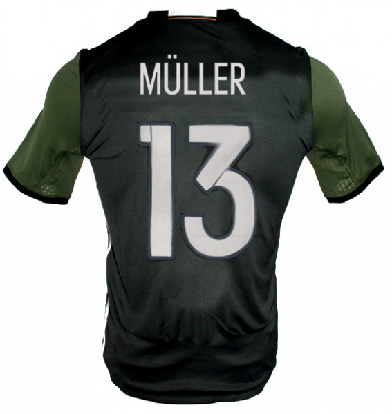 Adidas Deutschland Trikot 13 Thomas Müller Euro 2016 DFB Auswärts Grau Herren M, L oder XL