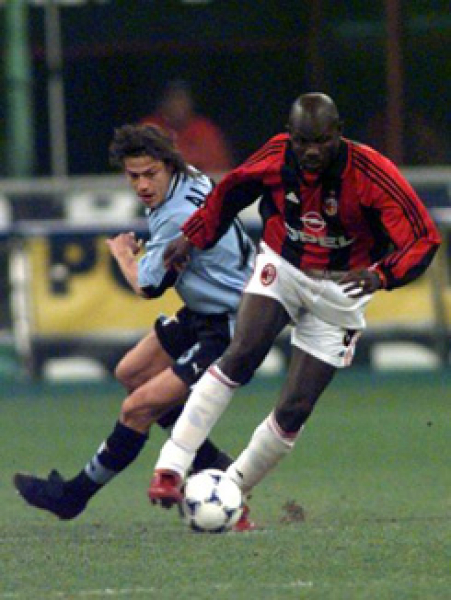 Adidas AC Mailand Trikot 9 George Weah 1998/99 OPEL Weiß Herren M
