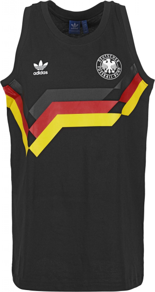 Adidas Deutschland Tank-Top T-shirt 1990 schwarz Originals DFB Neu Herren S/M/L/XL