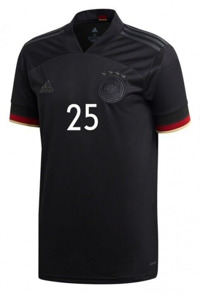 Adidas Deutschland Trikot 13 Thomas Müller Euro 2020 DFB Auswärts schwarz Herren M