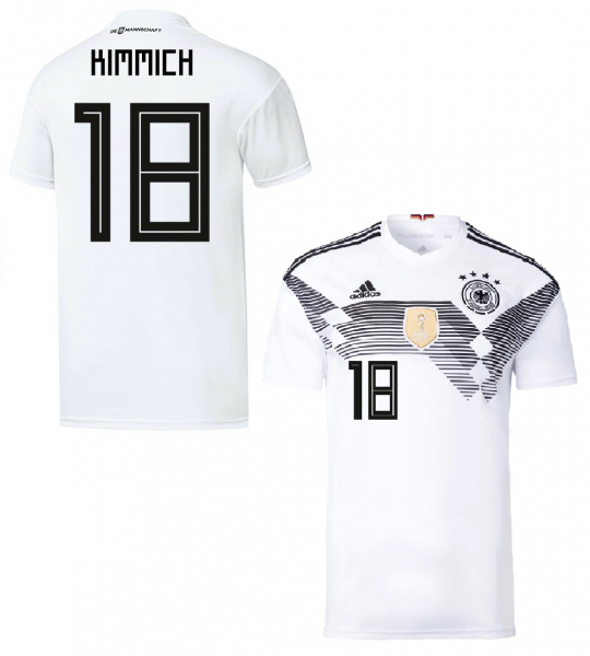 Adidas Alemania camiseta 18 Joshua Kimmich Copa del Mundo 2018 Russa blanco senor M