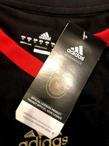 Adidas Alemania camiseta Copa del Mondo 2010 negro nuevo con etiqueta senor XL