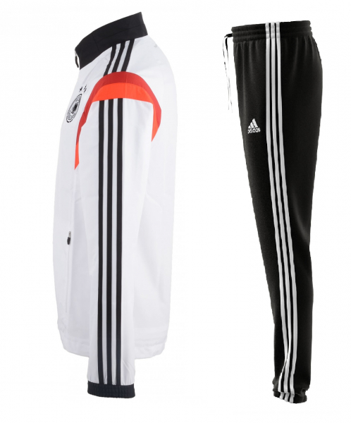 Adidas Germany Tracksuit World Cup 2014 jacket & trousers home men's S-M = kids 176 cm UK = 15/16 y US = youth XL
