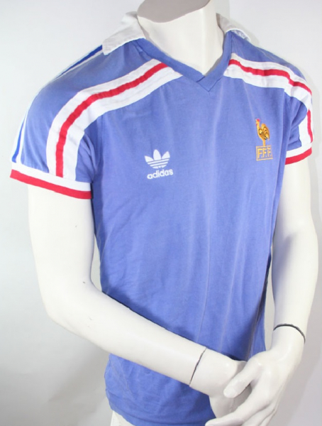 Adidas Frankreich Trikot 1986 WM Mexiko 1988 Euro Herren M
