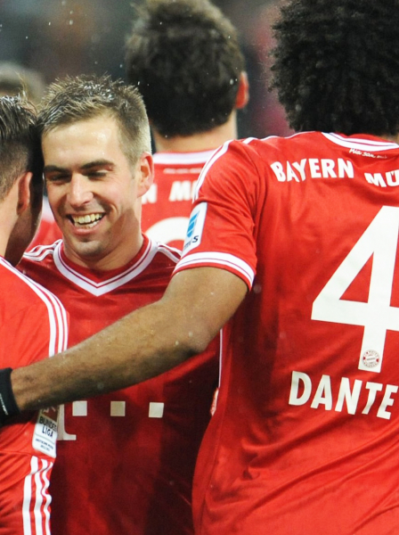 Adidas FC Bayern München Trikot 4 Dante 2013/14 triple Sieger heim rot Herren M oder L