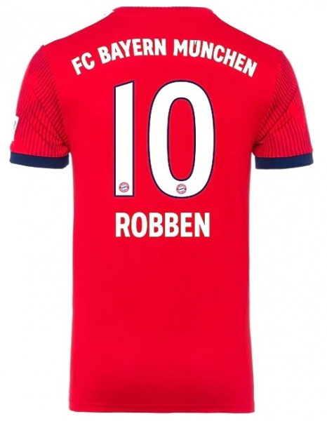 Adidas FC Bayern München Trikot 10 Arjen Robben 2018/19 heim rot Herren XL