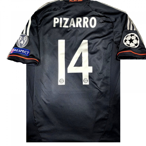 Adidas FC Bayern München Trikot 14 Claudio Pizarro 2012/13 auswärts schwarz Herren XL