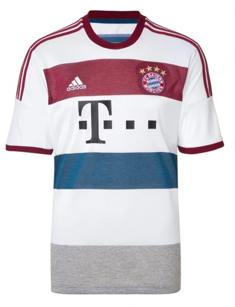 Adidas FC Bayern Munich jersey 3 Xabi Alonso 2014/15 away white men's M (b-stock)
