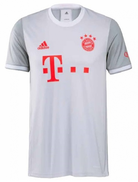 Adidas FC Bayern Munich jersey 18 Leon Goretzka 2020/21 away white/grey men's L