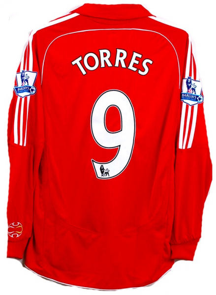 Adidas FC Liverpool camiseta 9 Fernando Torres 2006-08 Formotion matchworn jersey senor XL