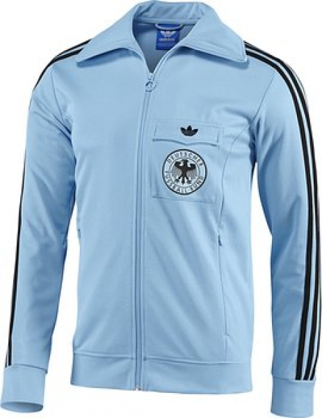 Adidas Deutschland Trainings-Jacke WM 1974 Originals TT Blau DFB NEU Herren M