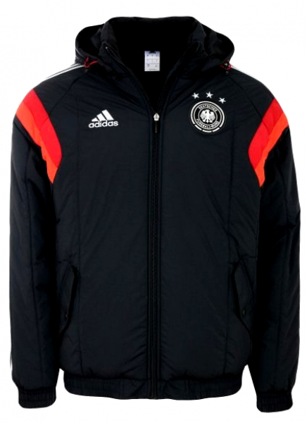 Adidas Deutschland Jacke DFB WM 2014 Schwarz Stadionjacke Herbst/Winter Neu Herren XL/XXL/2XL