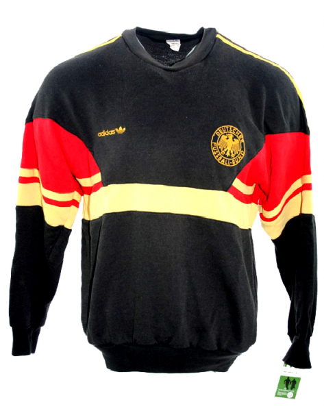Adidas Deutschland Pullover WM 1986 Trainingssweatshirt Trikot Schwarz DFB Herren M