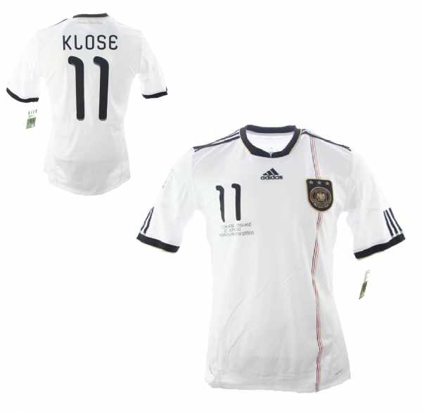 Adidas Germany Jersey 11 Miroslav klose 2010 Home DfB white men's XL & 176cm