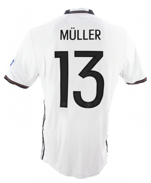 Adidas Deutschland Trikot 13 Thomas Müller Euro 2016 DFB Heim weiß Herren M oder L