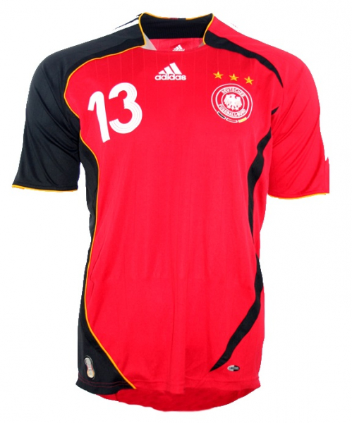 Adidas Germany jersey 13 Michael Ballack 2006 red away kids 128 cm