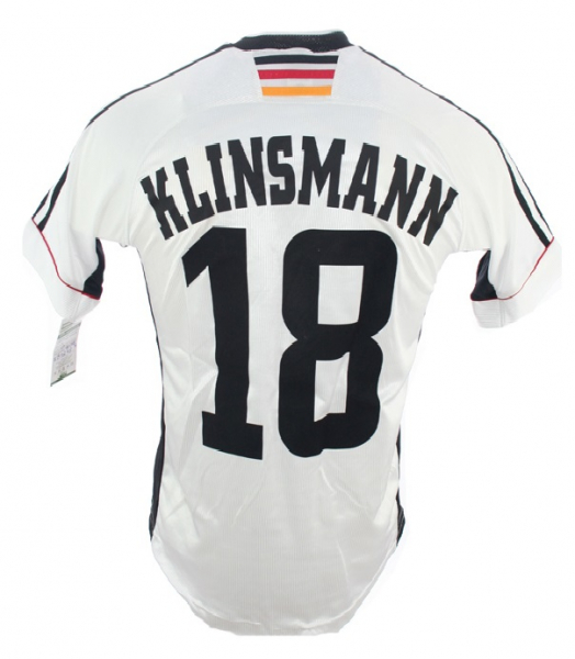 Adidas Deutschland Trikot 18 Jürgen Klinsmann WM 1998 Home DFB Herren S-M 176cm