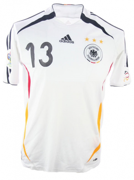 Adidas germany jersey 13 Michael Ballack World cup 2006 home men's S XL XXL/2XL or 176 cm / 152 cm/ 164 cm