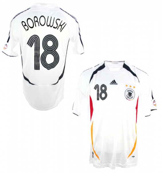 Adidas Germany jersey 18 Tim Borowski World Cup 2006 white home men's L
