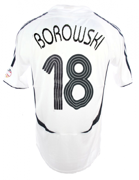 Adidas Germany jersey 18 Tim Borowski World Cup 2006 white home men's L