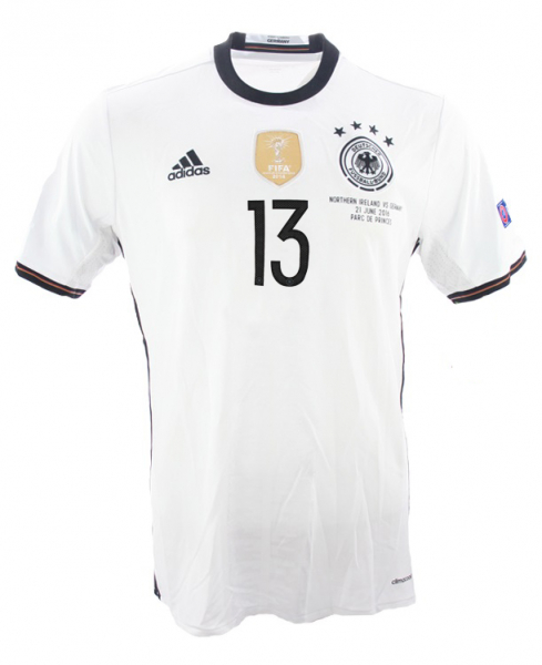 Adidas Deutschland Trikot 13 Thomas Müller Euro 2016 DFB heim weiß neu Herren M