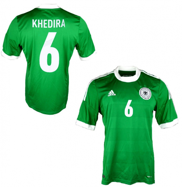 Adidas Alemania camiseta 6 Sami Khedira Euro 2012 verde señor S o L