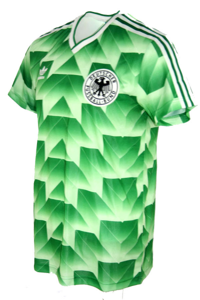 Adidas Alemania camiseta copa mundial 1990 3 Brehme 10 Matthäus verde señor XXL/2XL