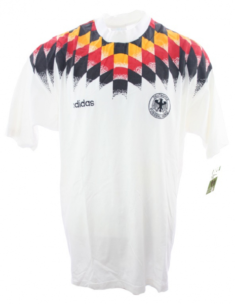 Adidas Deutschland T-Shirt WM 1994 USA DFB Trikot heim weiß Herren L