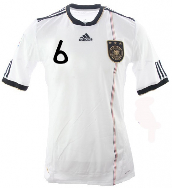 Adidas Alemania camiseta 6 Sami Khedira 2010 DFB patch senor XXL/2XL