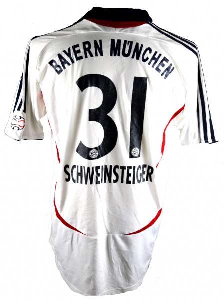 Adidas FC Bayern Munich jersey 31 Bastian Schweinsteiger 2006/07 T-com white men's/kids 176cm S-M (B-Stock) - Kopie