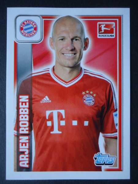 Adidas FC Bayern München Trikot 10 Arjen Robben 2013/14 T-home rot patch Buli Herren L
