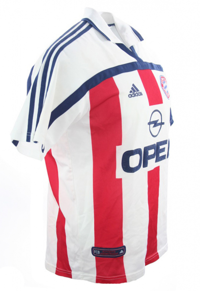 Adidas FC Bayern München Trikot 10 Diego Maradona 2000/01 CL Sieg Away Opel Weiß Rot Herren S, M, L oder XL