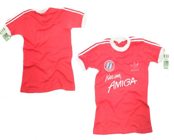 Adidas FC Bayern Munich jersey 1988/89 Kiss me Amiga home red men's S