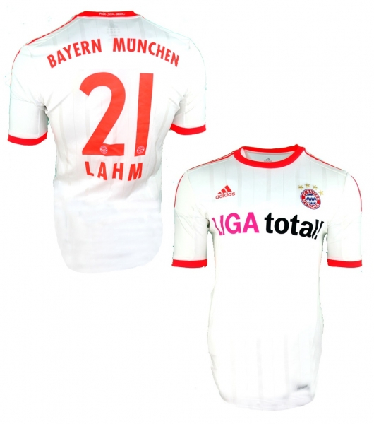Adidas FC Bayern München Trikot 21 Philipp Lahm 2012/13 weiß Techfit Herren L