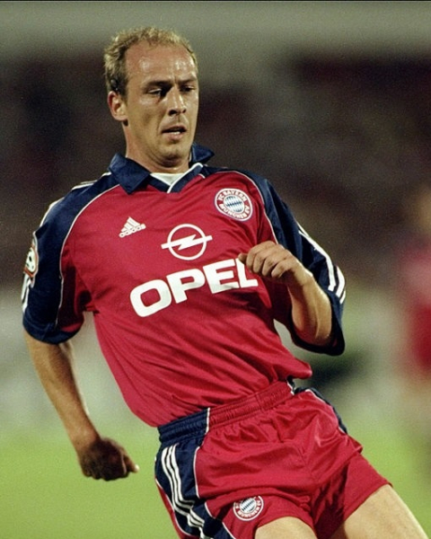Adidas FC Bayern München Trikot 14 Mario Basler 2000/01 Opel rot Herren XL