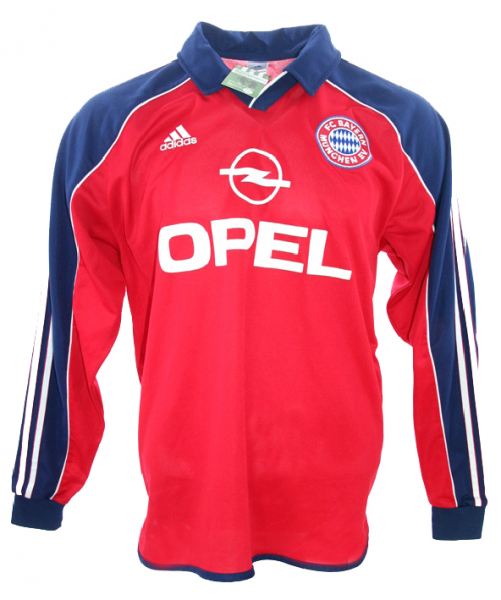 Adidas FC Bayern Munich jersey 7 Mehmet Scholl 1999/2001 match worn Champions League Opel Equipment men's XL