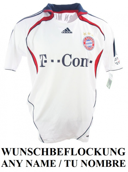 Adidas FC Bayern Munich jersey 2006/07 T-com white away new with tags men's M or XL